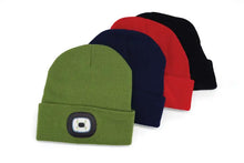 Load image into Gallery viewer, Nightscope beanies with rechargeable light
