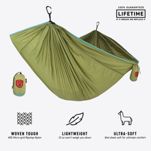 Load image into Gallery viewer, Olive green Grand Trunk hammock
