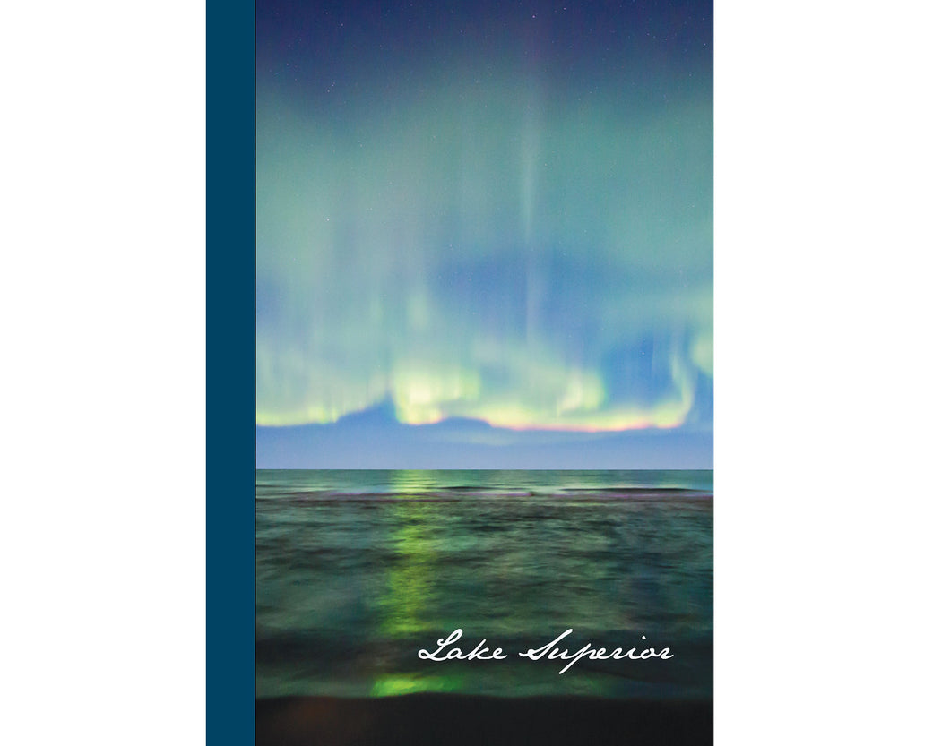 Lake Superior journal featuring the Northern Lights