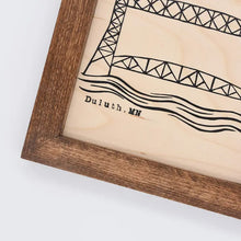 Load image into Gallery viewer, Duluth Lift Bridge Wood Print
