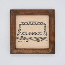 Load image into Gallery viewer, Duluth lift bridge wood print
