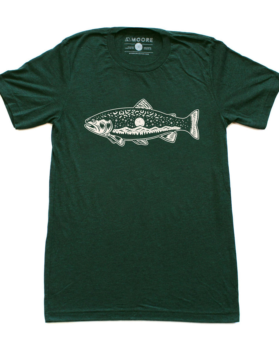 Trout Tee - Emerald