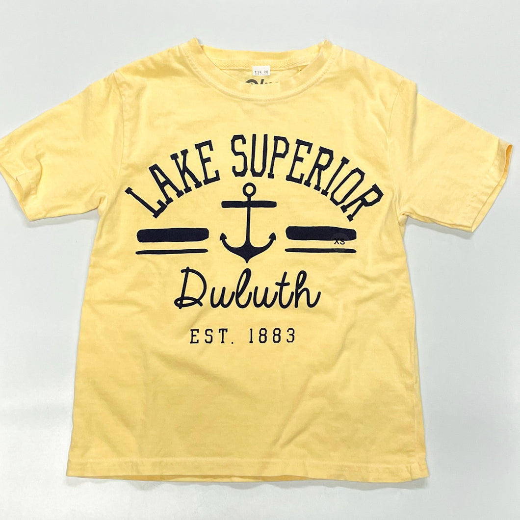 Lake Superior Duluth youth t-shirt in yellow