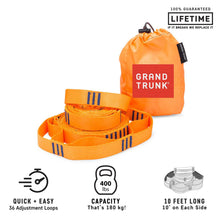 Load image into Gallery viewer, Orange Grand Trunk hammock strap

